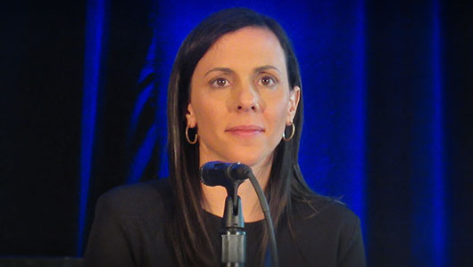 Mary Grabowski, en la CROI 2017. Foto: Liz Highleyman, hivandhepatitis.com